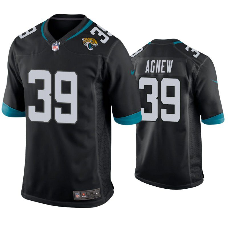 Men Jacksonville Jaguars #39 Jamal Agnew Nike Black Game NFL Jersey